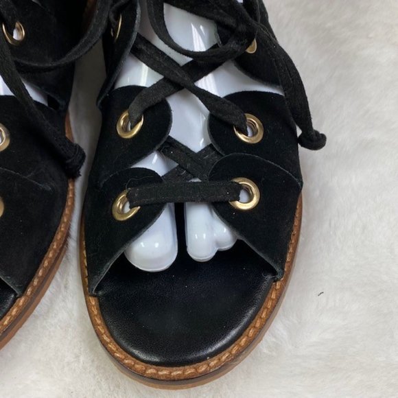 Urban Outfitters Gladiator Lace Up Suede Sandals, size EU 39 - Picture 3 of 8